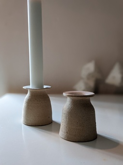 Flecked Candle Holders