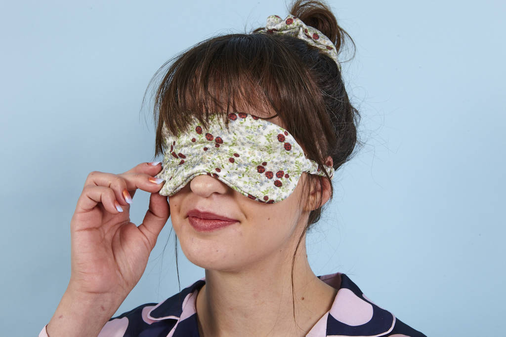 Ladybird, Floral Silk Eye Mask  
