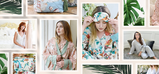 Sleep and rest well in beautiful cotton nightwear with their matching accessories.