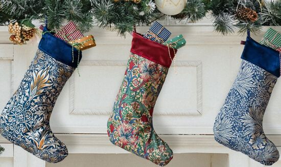 William Morris Christmas stockings