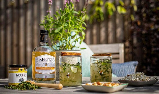 Keepr's Classic London Dry Gin infused with 100% British Honey