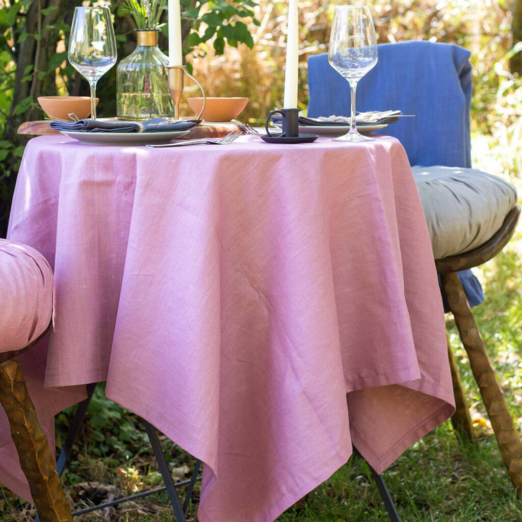Square Linen Table Cloth