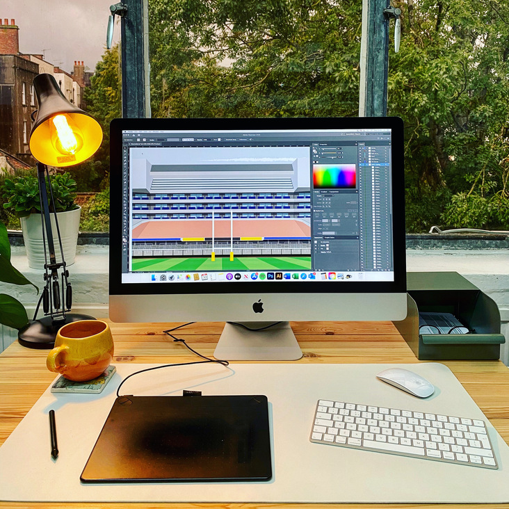 Turf Football Art Storefront