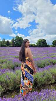 Shunayna in a Lavender field