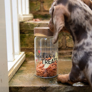 Personalised Dog Bone Treat Glass Storage Jar