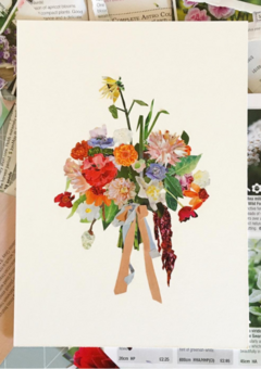 collage wedding bouquet