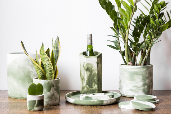 Hand-cast recycled homeware made in London