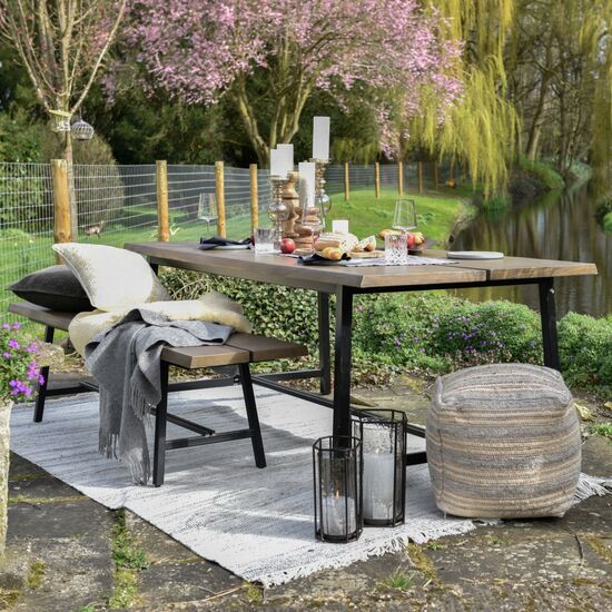 outdoor furniture in beautiful setting 