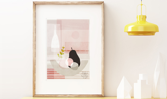 Black Pear Art Print