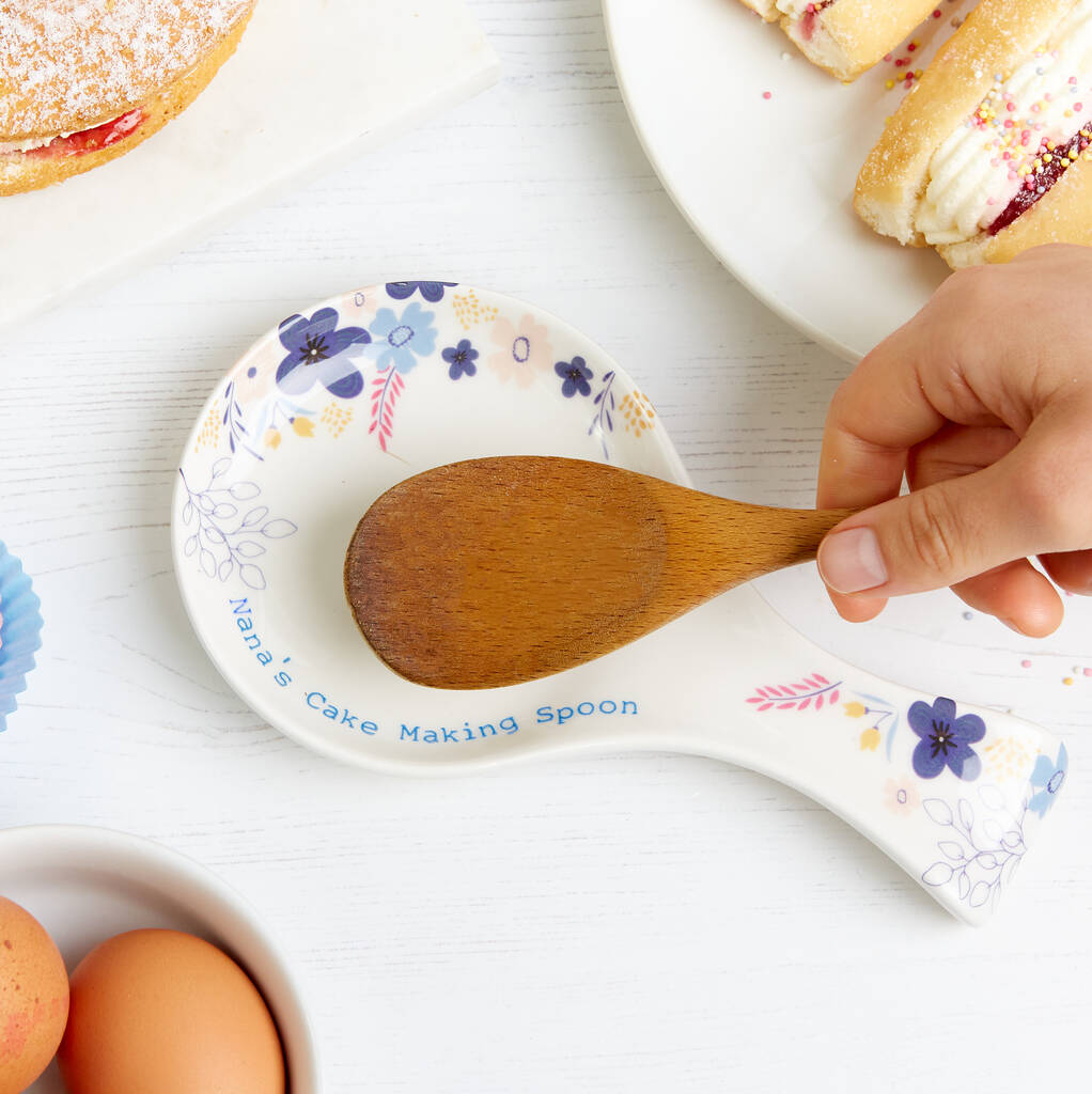 Personalised Floral Spoon Rest