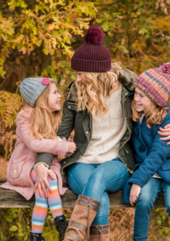 Andrea with her daughters, Sophie & Harriet 