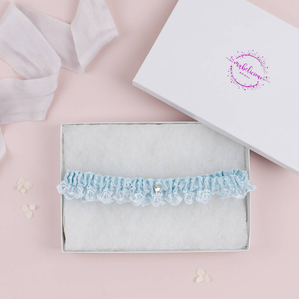 Something Blue Simply 'Everly' Wedding Garter