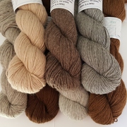 7 Shades of 100% pure Alpaca Yarn in natural colour