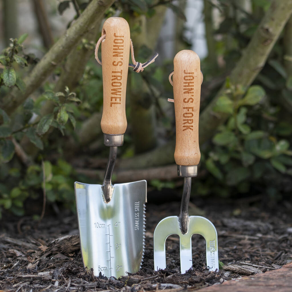 Personalised Deluxe Steel Garden Tool Set