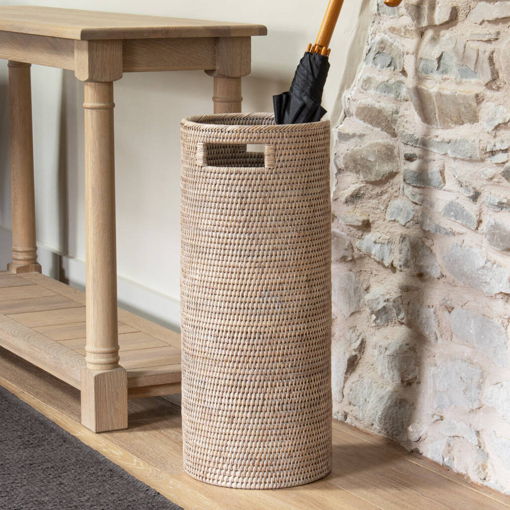 Marbury Round Rattan Umbrella Basket