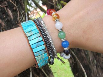 chakra bead healing bracelet