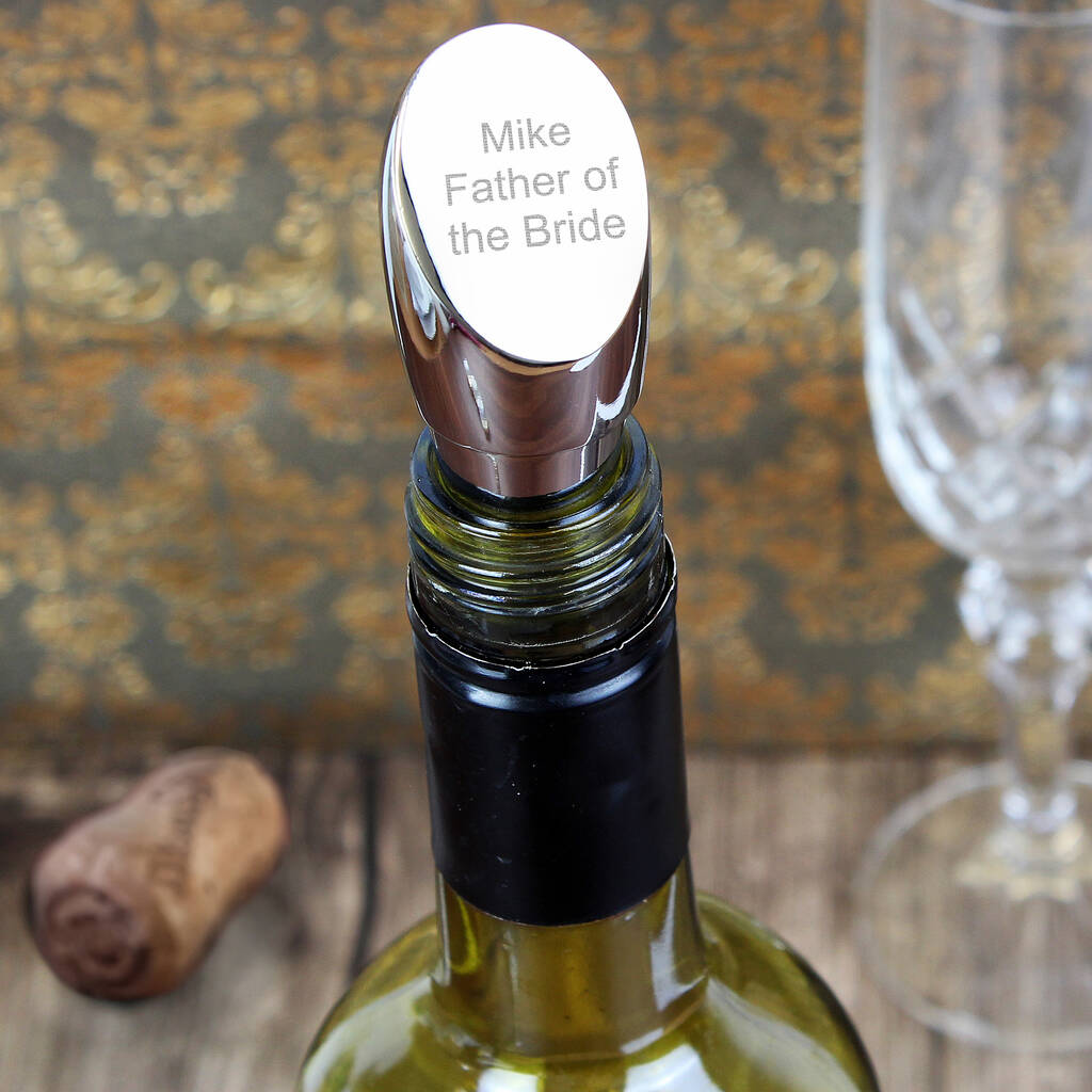 Personalised Wine Bottle Stopper Gift