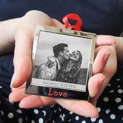 personalised soulmates photograph metal love hanging decoration frame