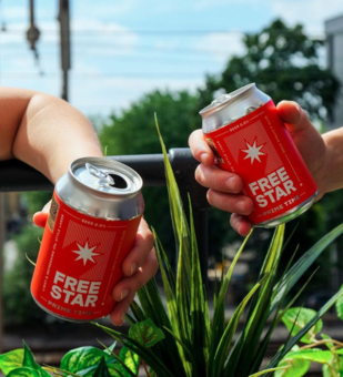 cans of alcohol free beer Freestar