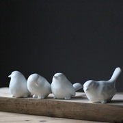 birds figurines set of four