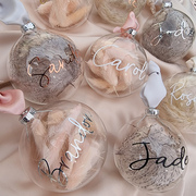 personalised christmas baubles