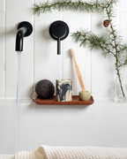 Ecofriendly bathroom essentials. Plastic free 100% natural Konjac sponge, activated charcoal and pine needle soap bar and bamboo toothbrush. 