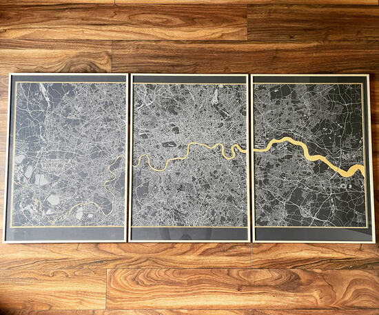 Triptych London Map