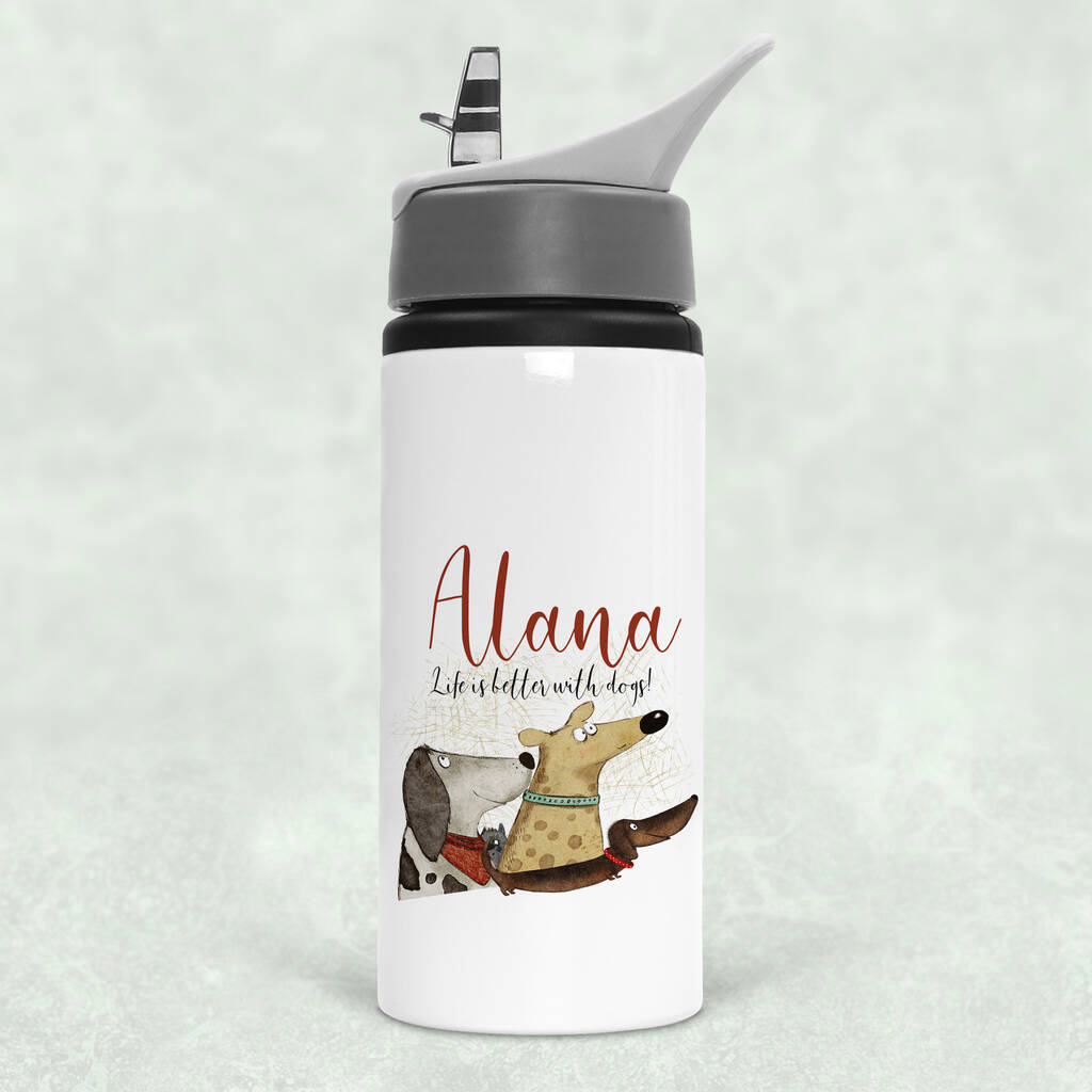 Personalised Water Bottles For Dog Lovers