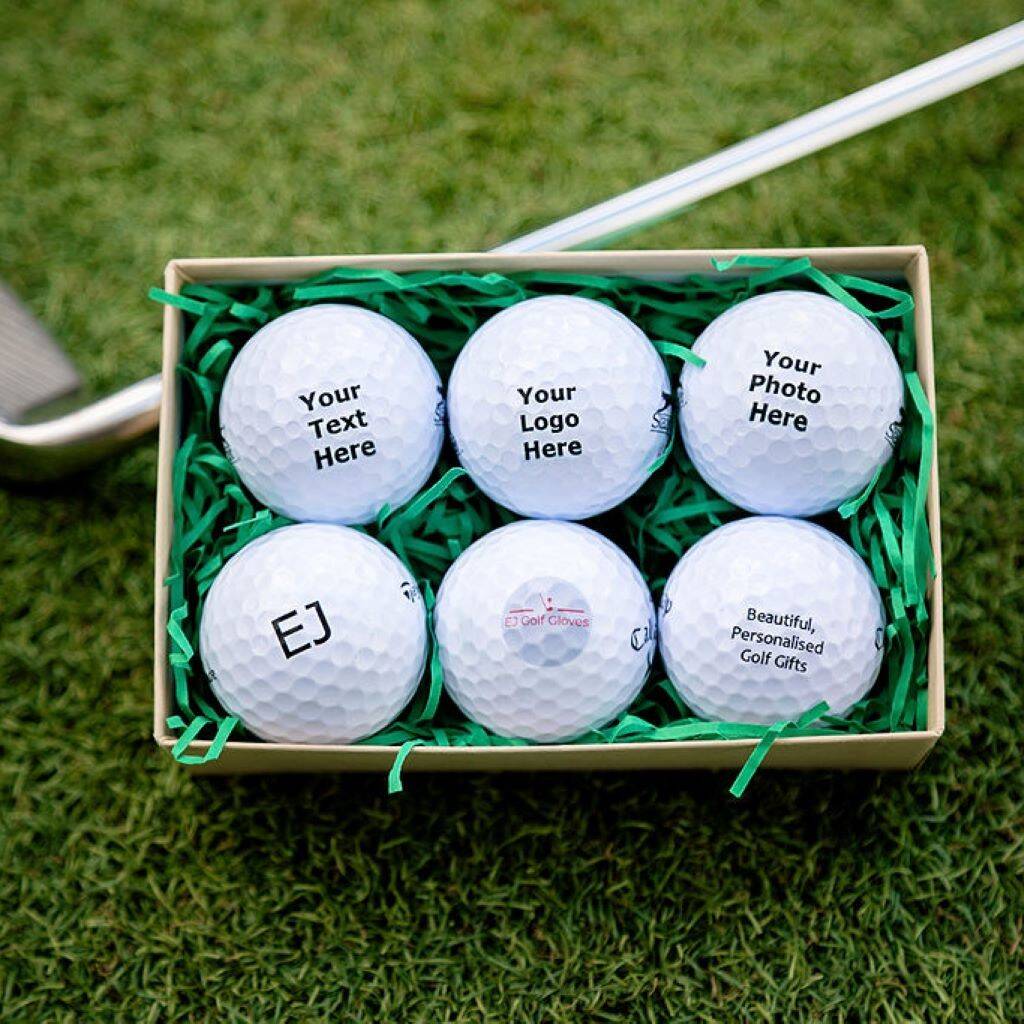 Six Personalised Golf Balls