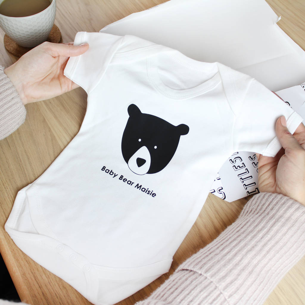 Personalised New Baby Gift Set, Baby Bear  