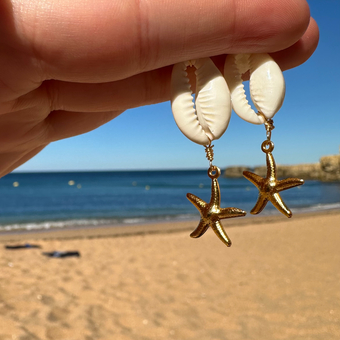 seashell earrings