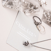 Chloe Lewis logo display and crystalline collection 