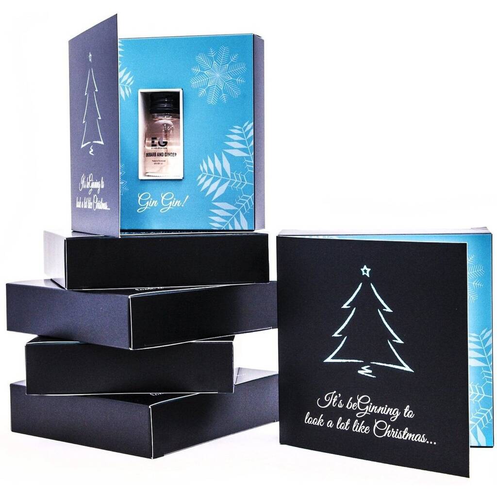 Gin Christmas Card With Gin Inside! Great Gin Gift