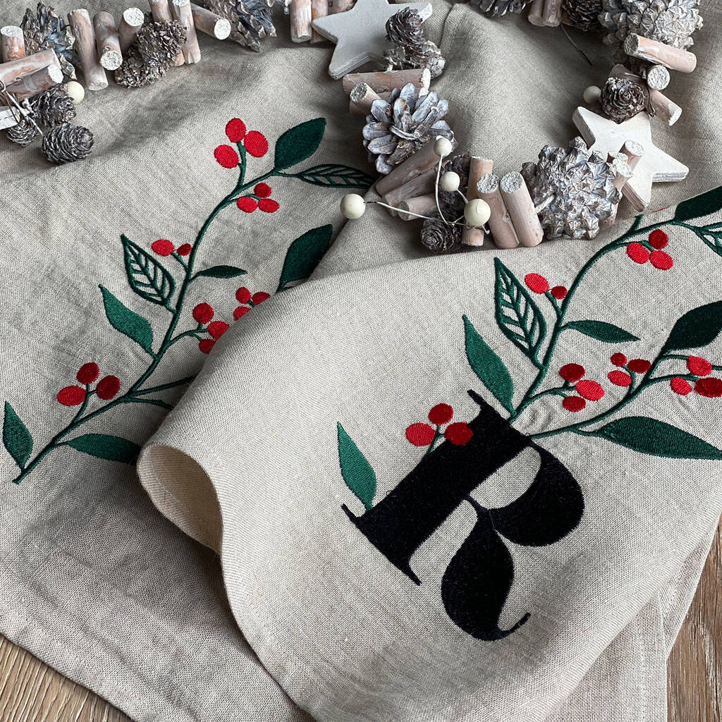 Personalised Christmas Gift Tea Towel