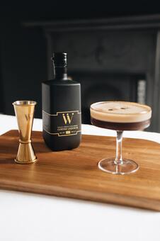 Coffee Liqueur.  Espresso Martini.  Cocktail