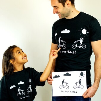 Personalised t-shirt with a child's drawing
