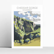 Cheddar Gorge Travel Print