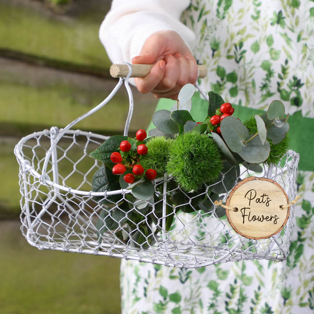 Personalised Traditional Garden Tool Basket