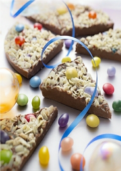 Delicious Jelly Bean Jumble Chocolate Pizza