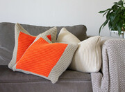 Hand Knit Cable Cushion