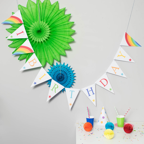 Party bunting decoration