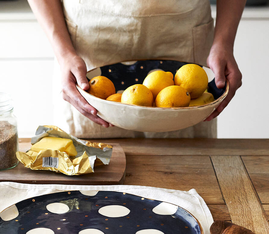 Cosmic Ceramic Serving Bowl