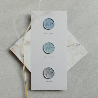 Wax seal cool colour pallete