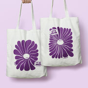 cute wellness and mental health positive recycled tote bags