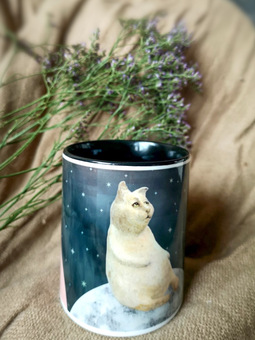 Kitten In Space - Sustainably Made Coffee Mug
