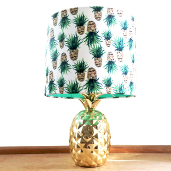 Pineapple patterned lampshade