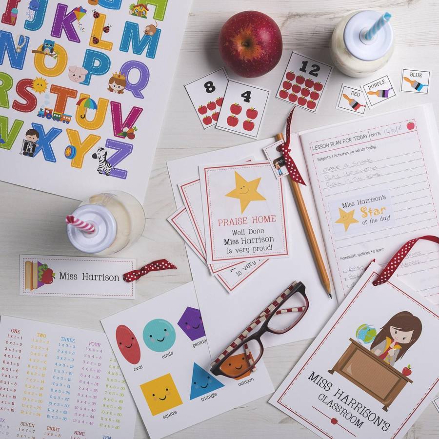 Personalised Pretend Teacher Play Set Bundle  