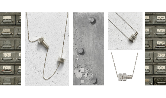Personalised Nut & Bolt Necklace