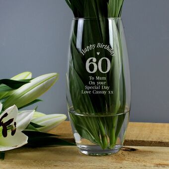 Personalised Glass Vase