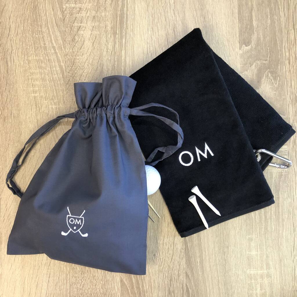 Golf Towel And Golf Ball Bag